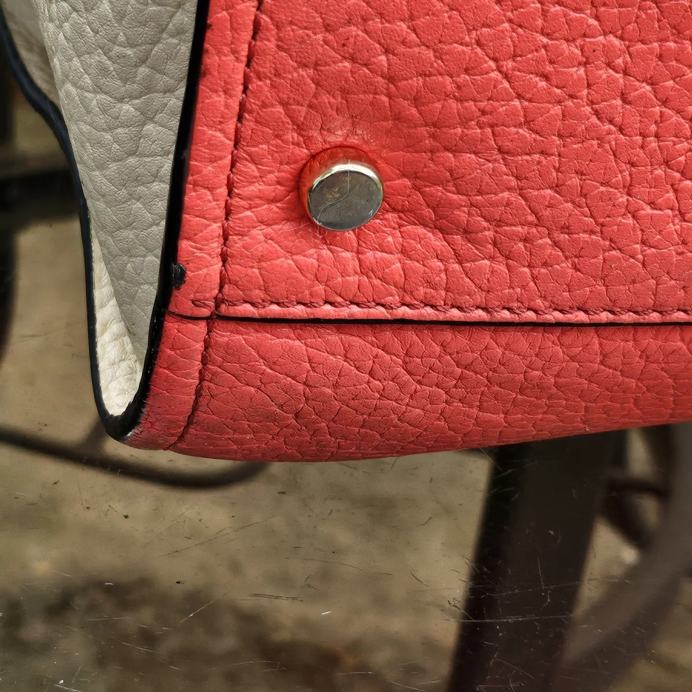 Kate Spade Dark Pink and Cream Tote Bag with Structured Design - Picture 10 of 16